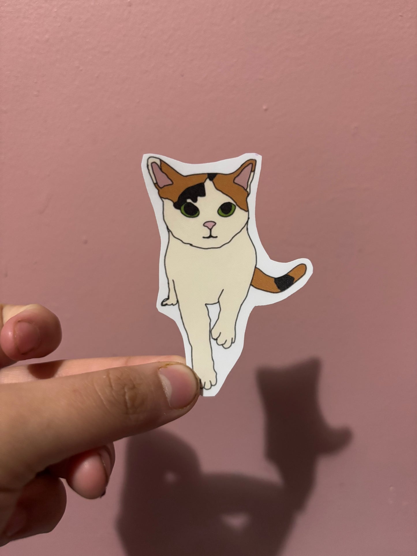 Orange And White Kitten Sticker