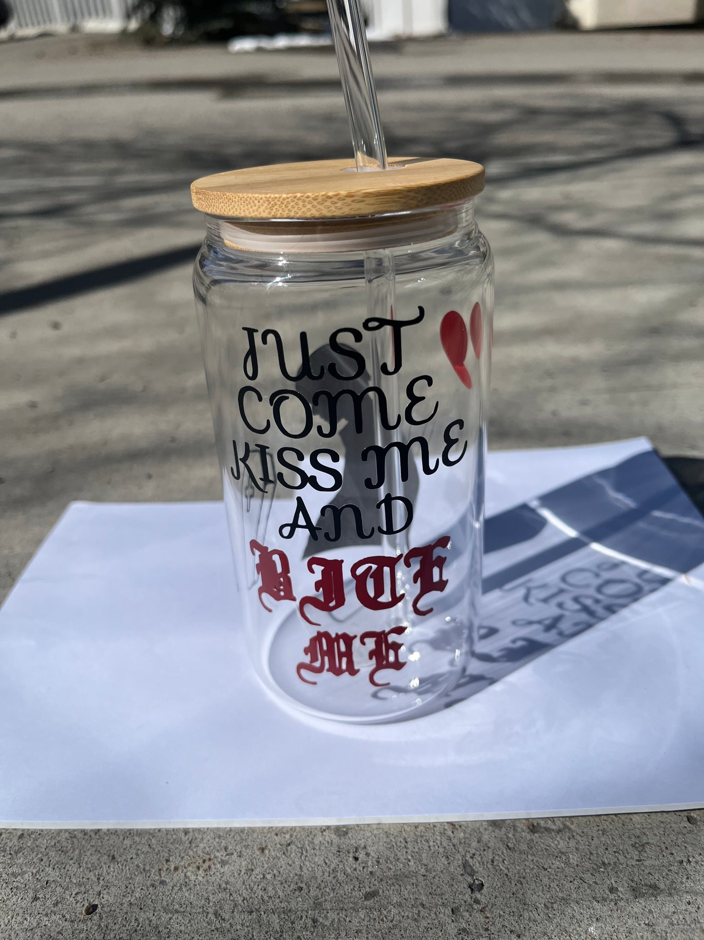 Enhypen Bite me Kpop Glass Cup