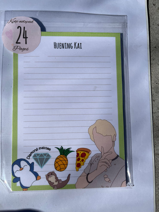 KPOP Huening Kai TXT Notepad